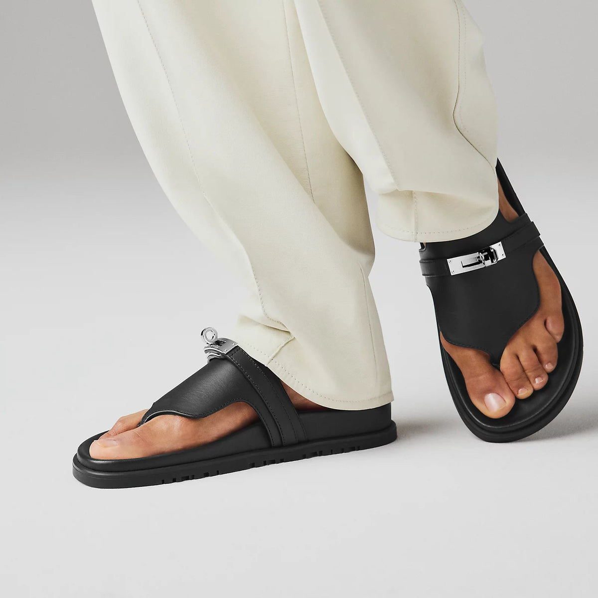 Hermes / Empire sandal Noir