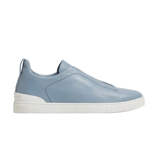 ZEGNA LIGHT BLUE TRIPLE STITCH™ SECONDSKIN SNEAKERS Light Blue