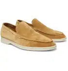 Loro Piana - Summer Walk Suede Loafers Camel