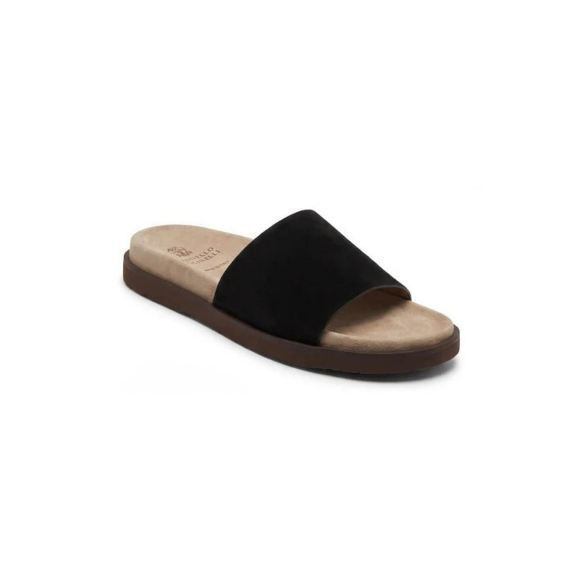 Brunello Cucinelli Suede Black Sandals