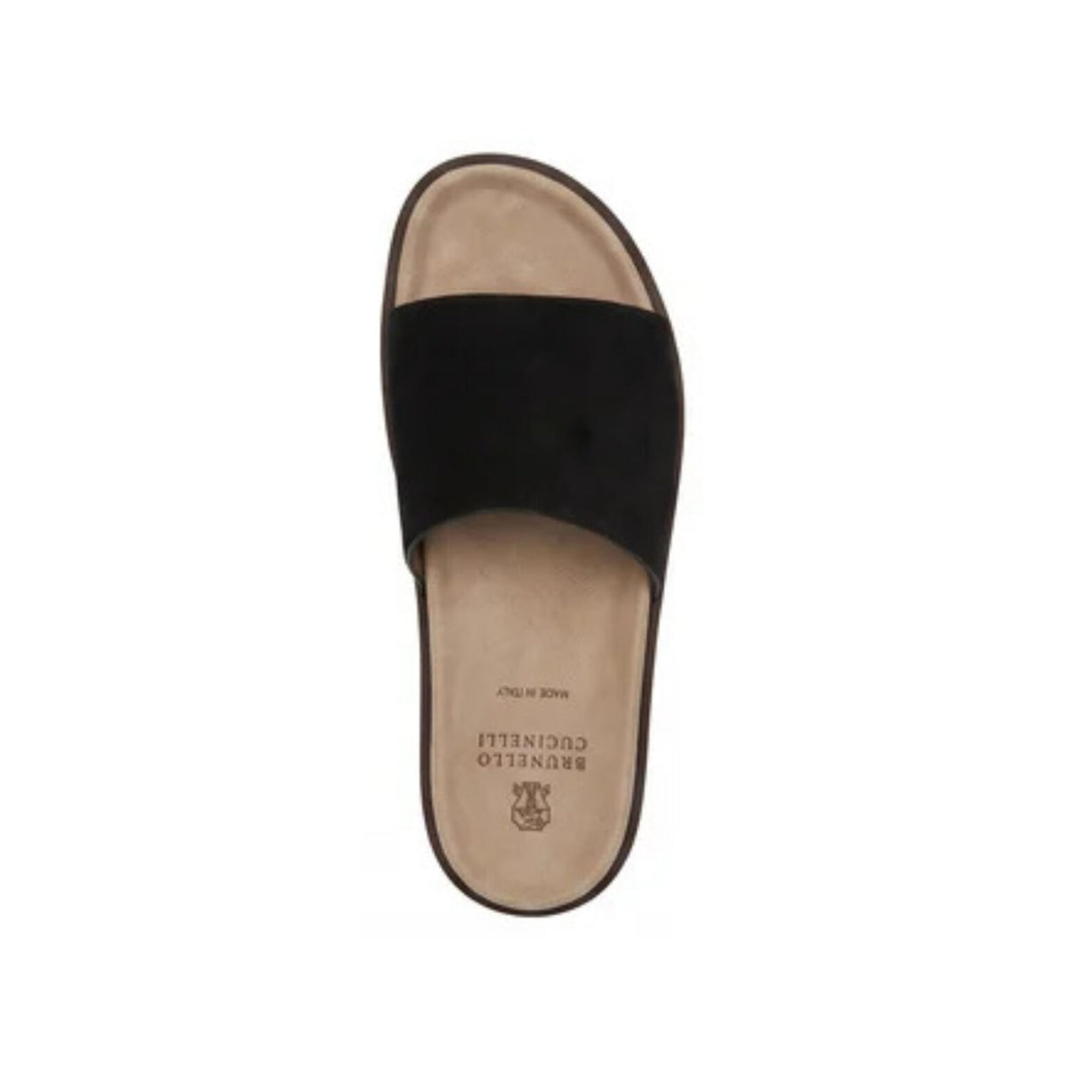 Brunello Cucinelli Suede Black Sandals