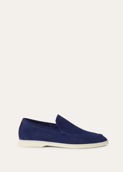 Loro Piana Summer Walk Loafer Suede Indaco (W12S)