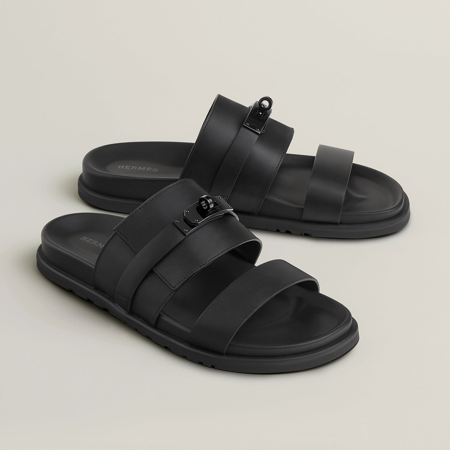 Hermes / Jackson sandal Noir
