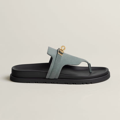 Hermes / Empire sandal Bleu Tonnerre