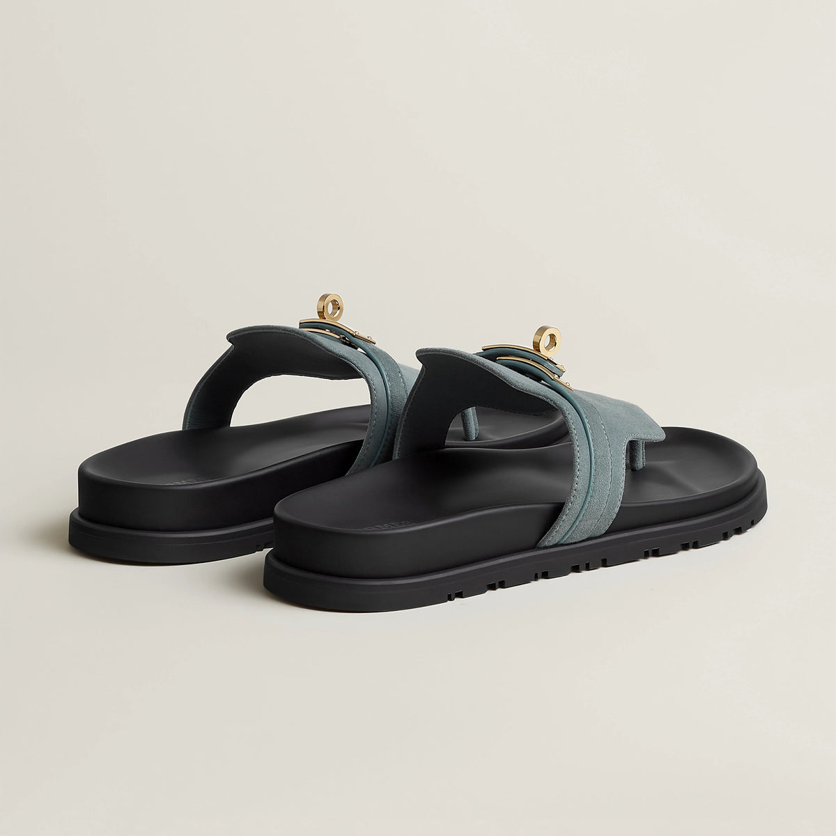 Hermes / Empire sandal Bleu Tonnerre