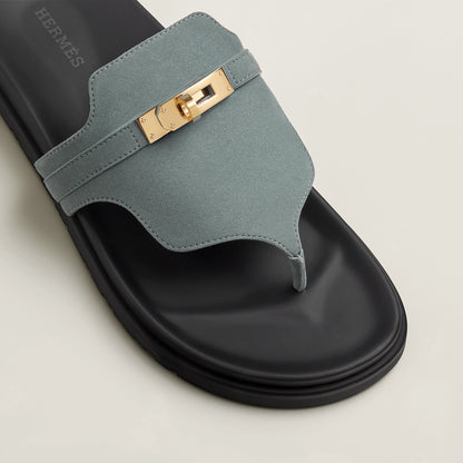 Hermes / Empire sandal Bleu Tonnerre