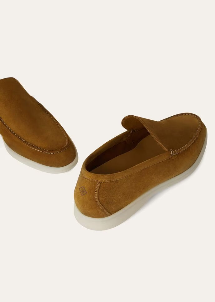 Loro Piana Summer Walk Loafer Suede Tan