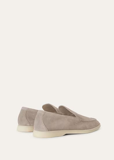 Loro Piana Summer Walk Loafer Suede Classic Beige