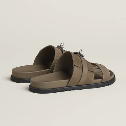 Hermes / Jackson sandal Étoupe