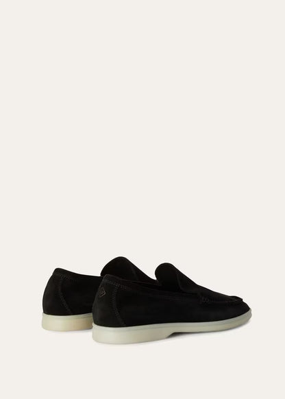 Loro Piana Summer Walk Loafer Suede Black