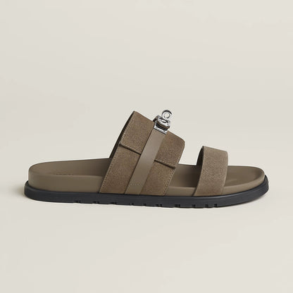 Hermes / Jackson sandal Étoupe