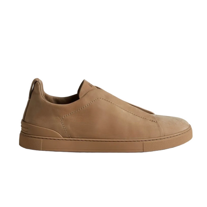 Zegna BEIGE TRIPLE STITCH™ SECONDSKIN SNEAKERS