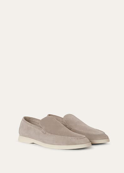 Loro Piana Summer Walk Loafer Suede Classic Beige