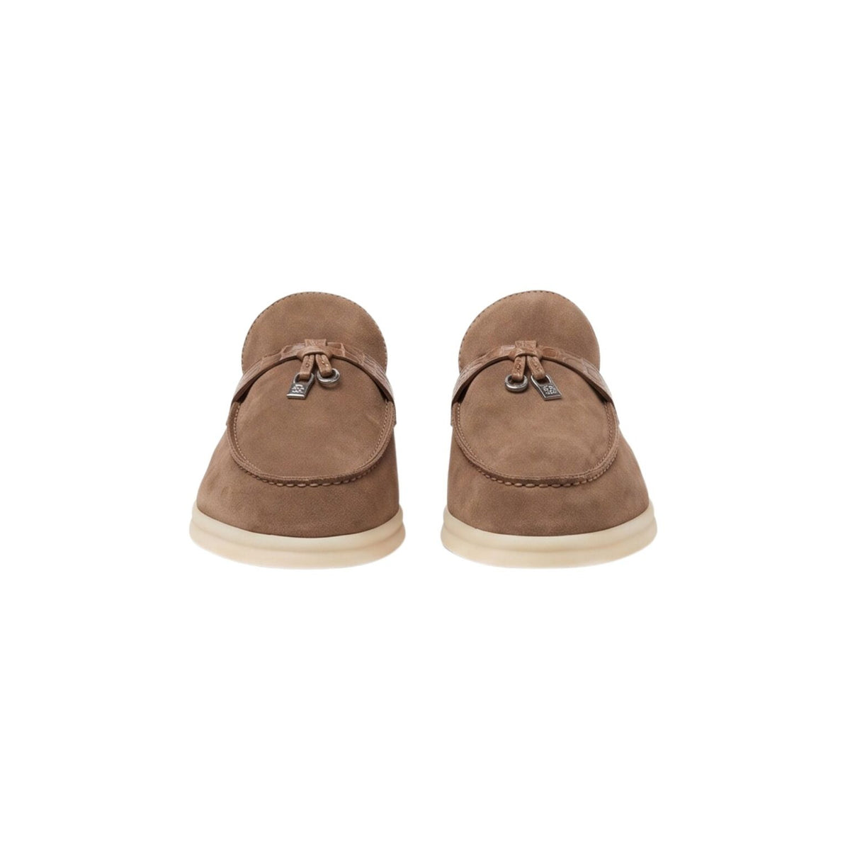Loro Piana Charms Walk Babouche Loafer Suede Coffee