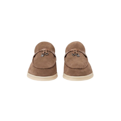 Loro Piana Charms Walk Babouche Loafer Suede Coffee