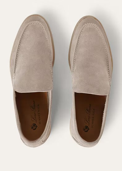 Loro Piana Summer Walk Loafer Suede Classic Beige