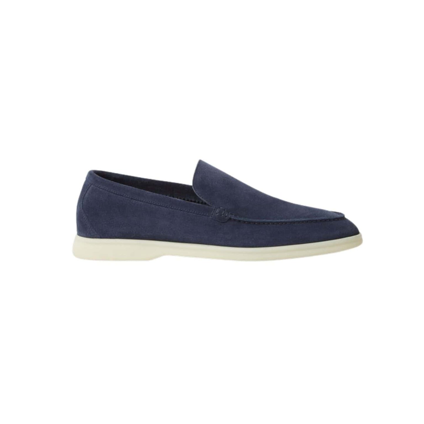Loro Piana Summer Walk Loafer Suede Dark Deep Sea