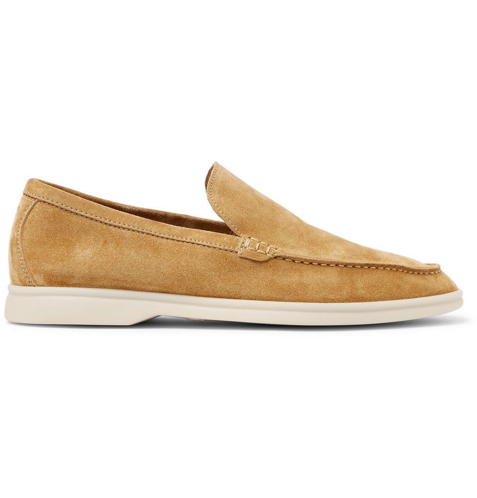 Loro Piana - Summer Walk Suede Loafers Camel