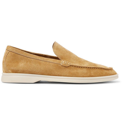 Loro Piana - Summer Walk Suede Loafers Camel