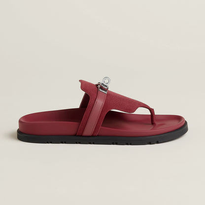 Hermes Empire sandal Rose / Lie De Vin