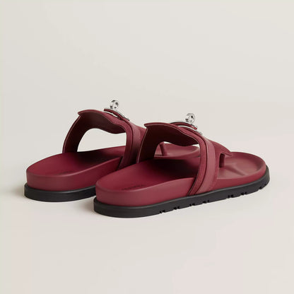Hermes Empire sandal Rose / Lie De Vin