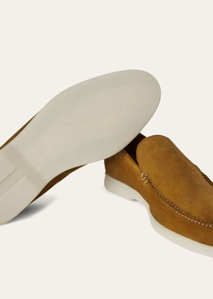 Loro Piana Summer Walk Loafer Suede Tan