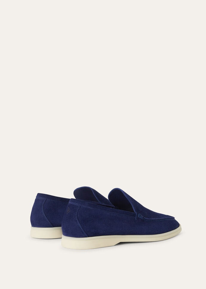 Loro Piana Summer Walk Loafer Suede Indaco (W12S)