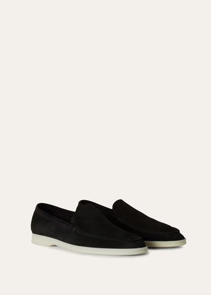 Loro Piana Summer Walk Loafer Suede Black