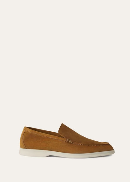 Loro Piana Summer Walk Loafer Suede Tan