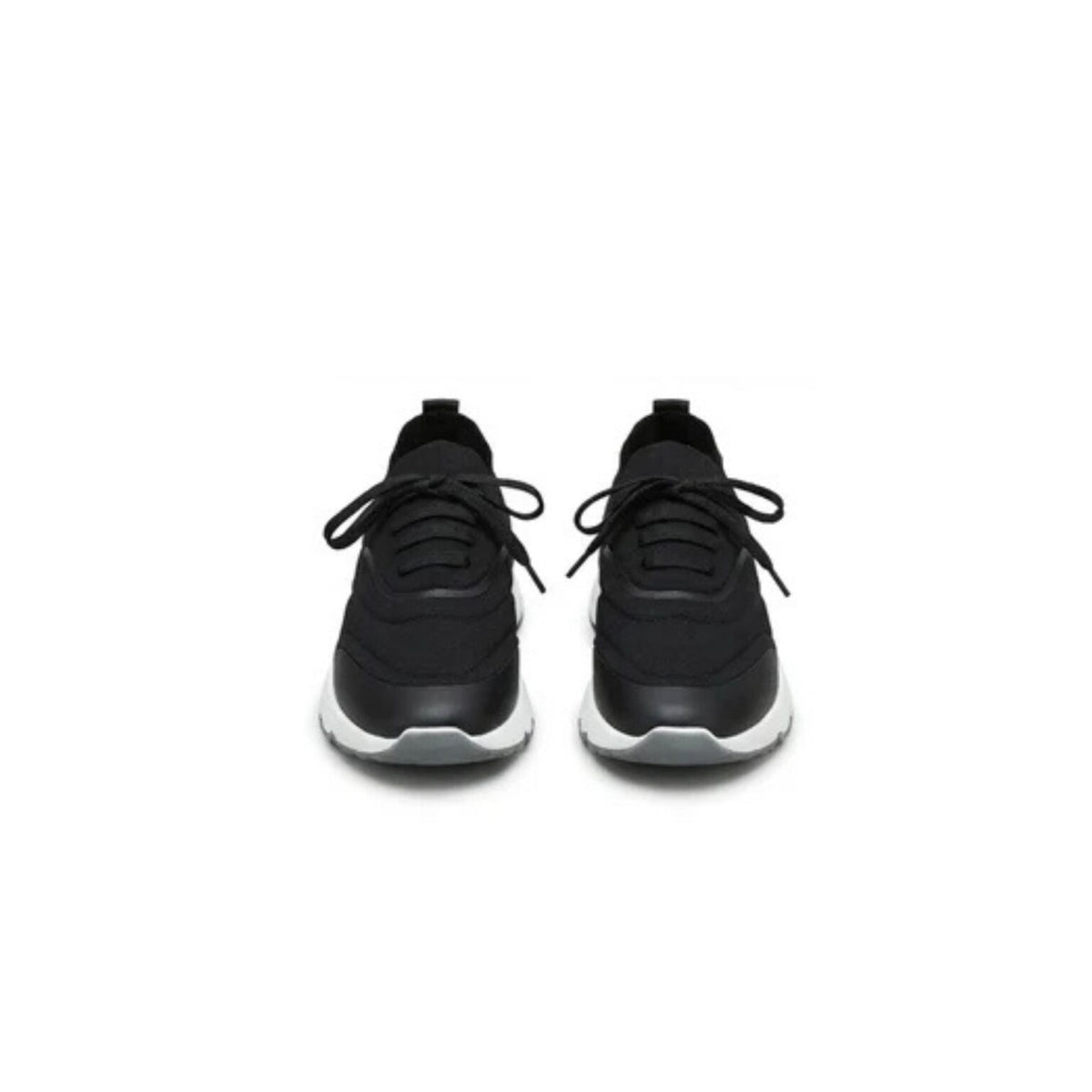 Brunello Cucinelli Techno Cotton Knit Runners With Heat-Bonded Details Black