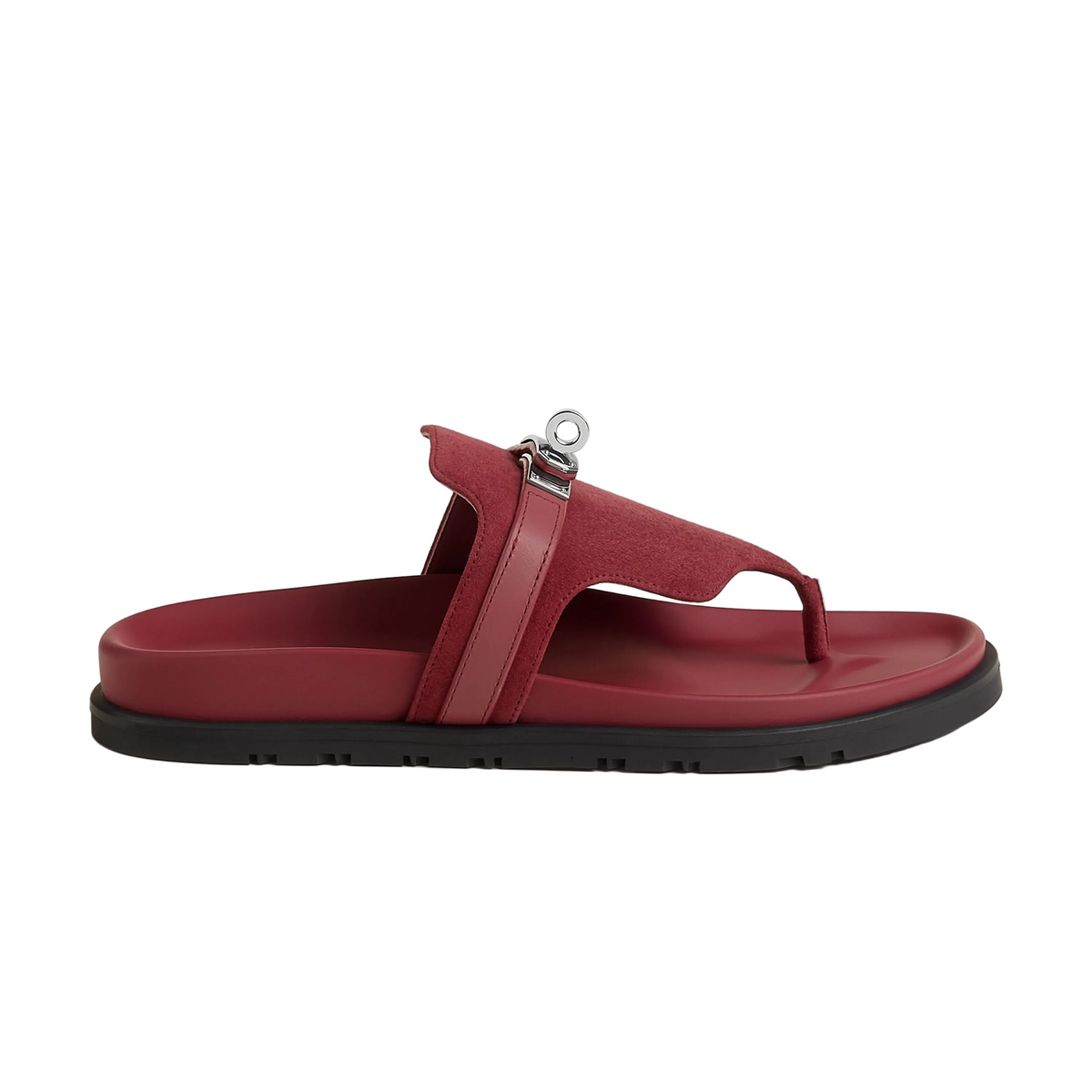 Hermes Empire sandal Rose / Lie De Vin