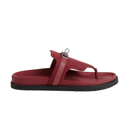 Hermes Empire sandal Rose / Lie De Vin