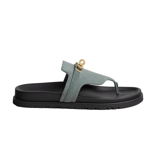 Hermes / Empire sandal Bleu Tonnerre
