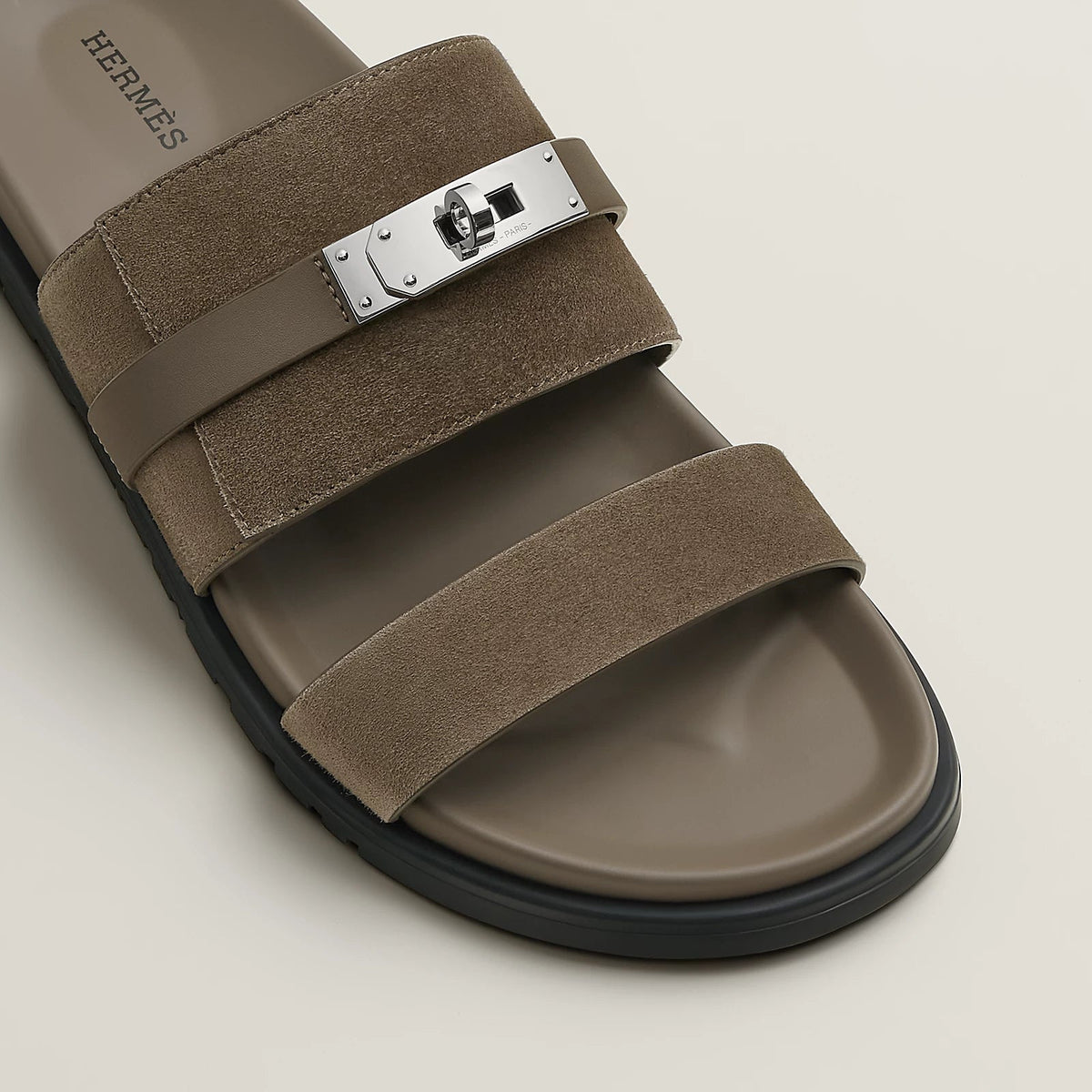 Hermes / Jackson sandal Étoupe
