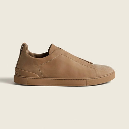 Zegna BEIGE TRIPLE STITCH™ SECONDSKIN SNEAKERS