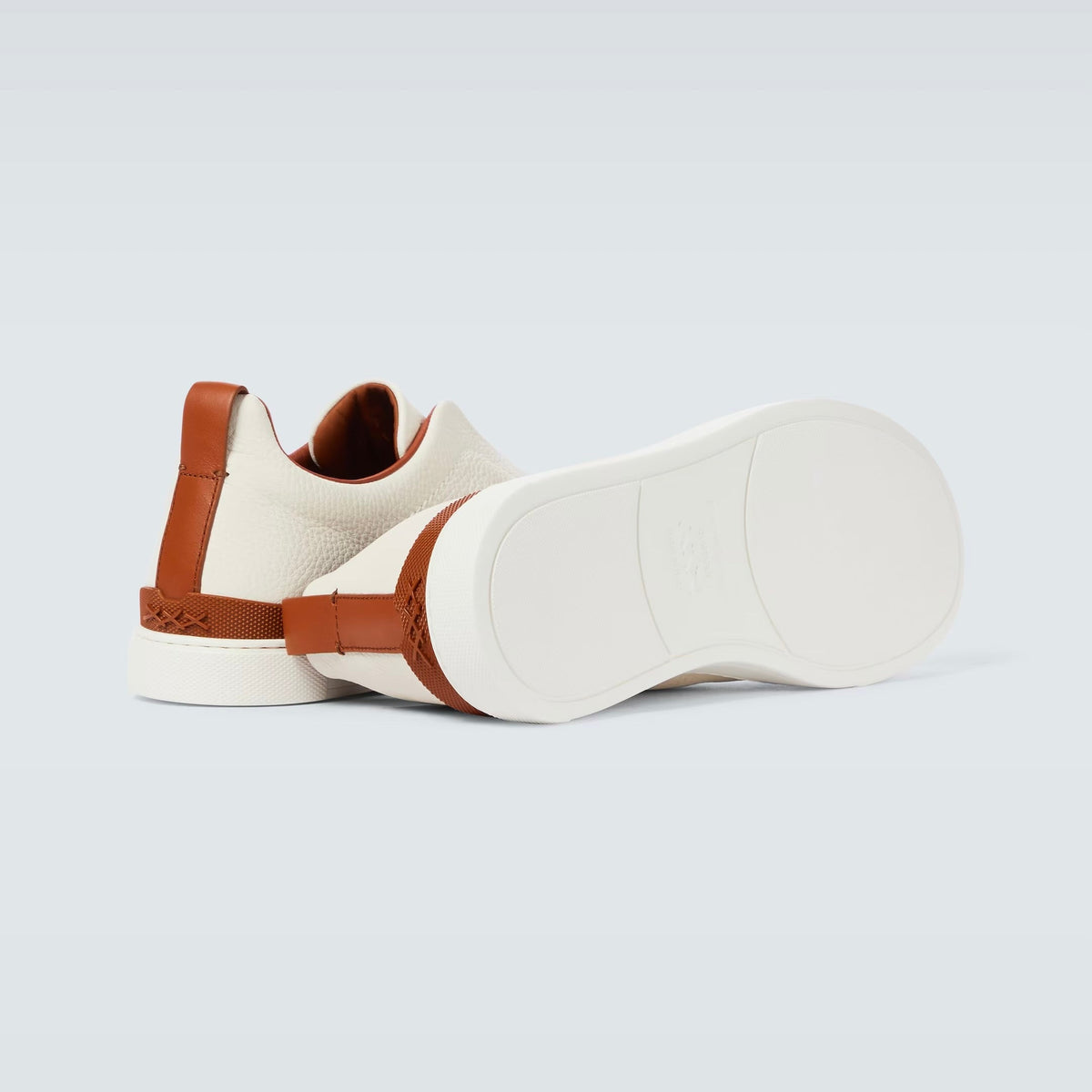 Zegna Triple Stitch leather sneakers WHITE TRIPLE STITCH Off White