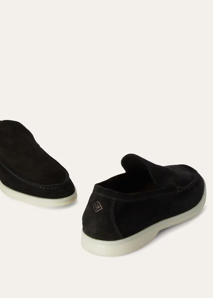 Loro Piana Summer Walk Loafer Suede Black