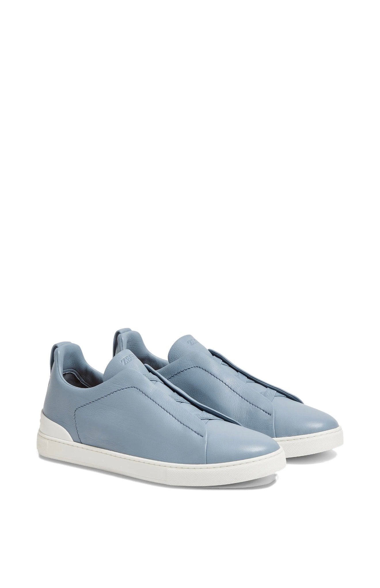 Zegna Triple Stitch™ Light Blue Sneakers