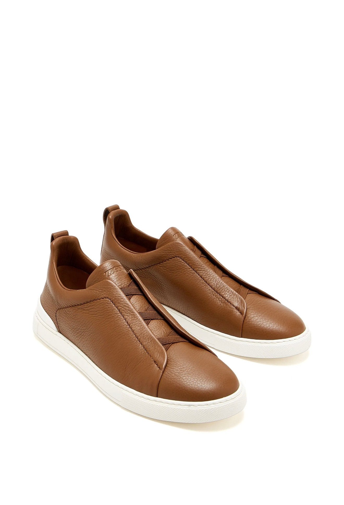 ALMOND BROWN TRIPLE STITCH™ SECONDSKIN SNEAKERS