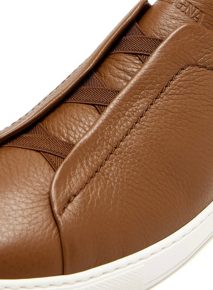 ALMOND BROWN TRIPLE STITCH™ SECONDSKIN SNEAKERS