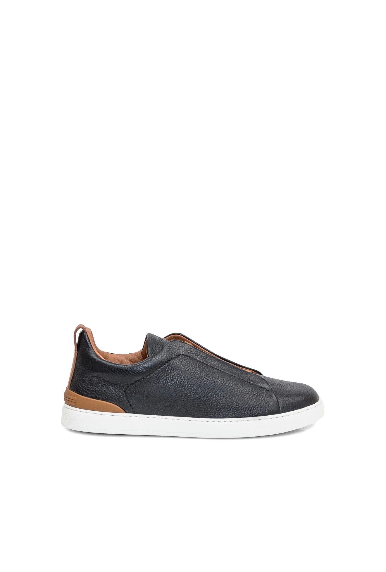BLACK DEERSKIN TRIPLE STITCH™ SNEAKERS