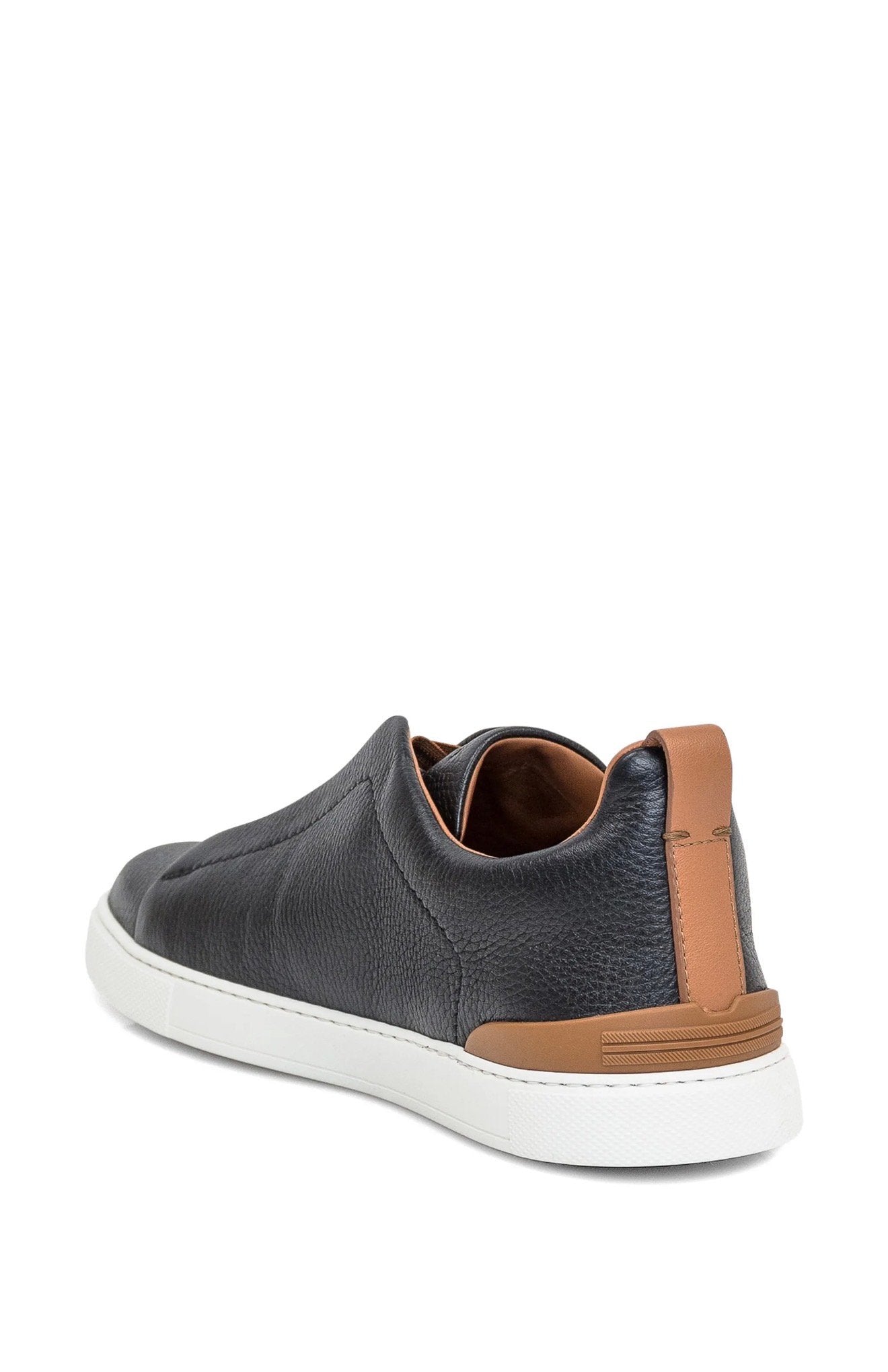 BLACK DEERSKIN TRIPLE STITCH™ SNEAKERS