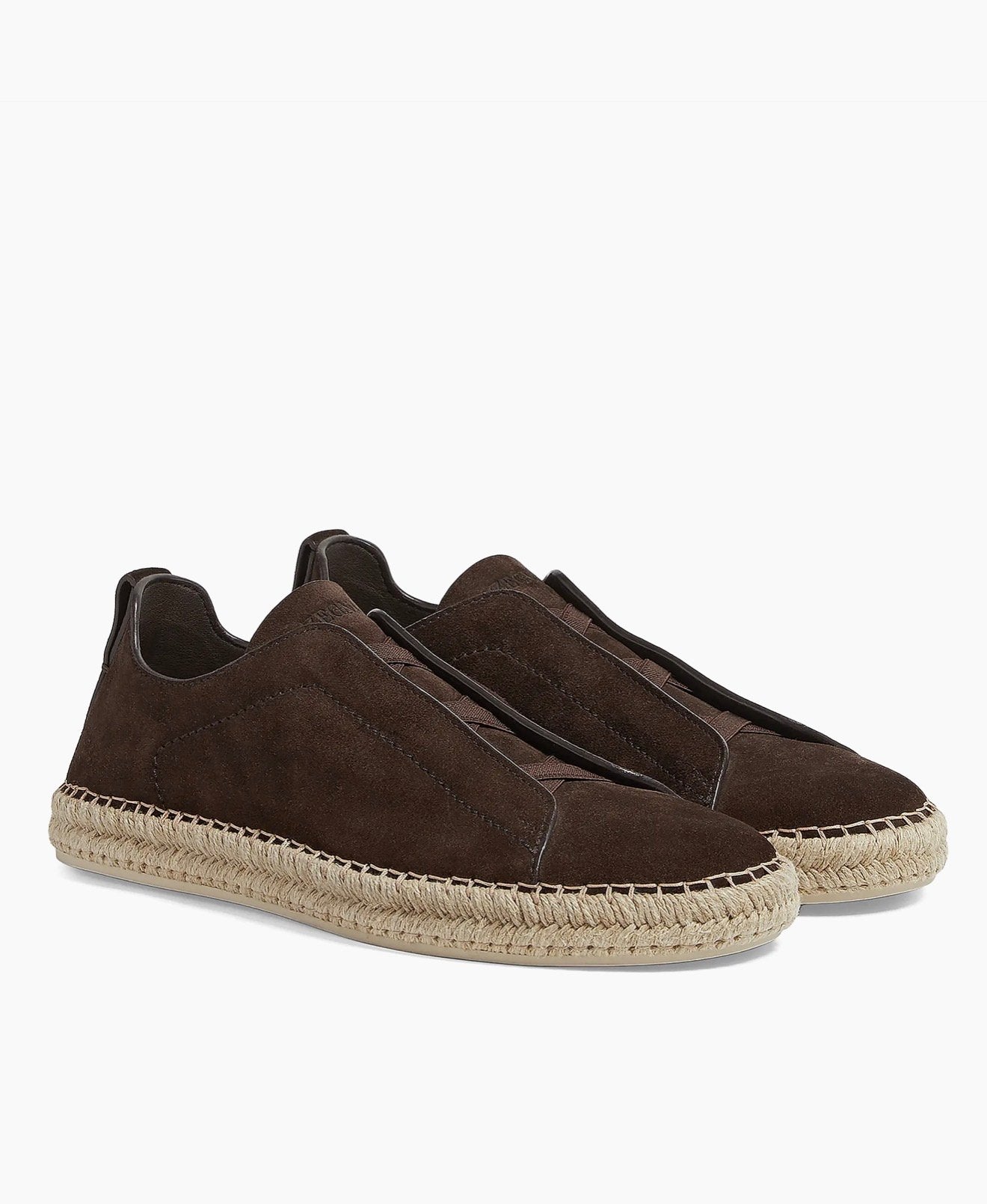 DARK BROWN SUEDE TRIPLE STITCH™ ESPADRILLES