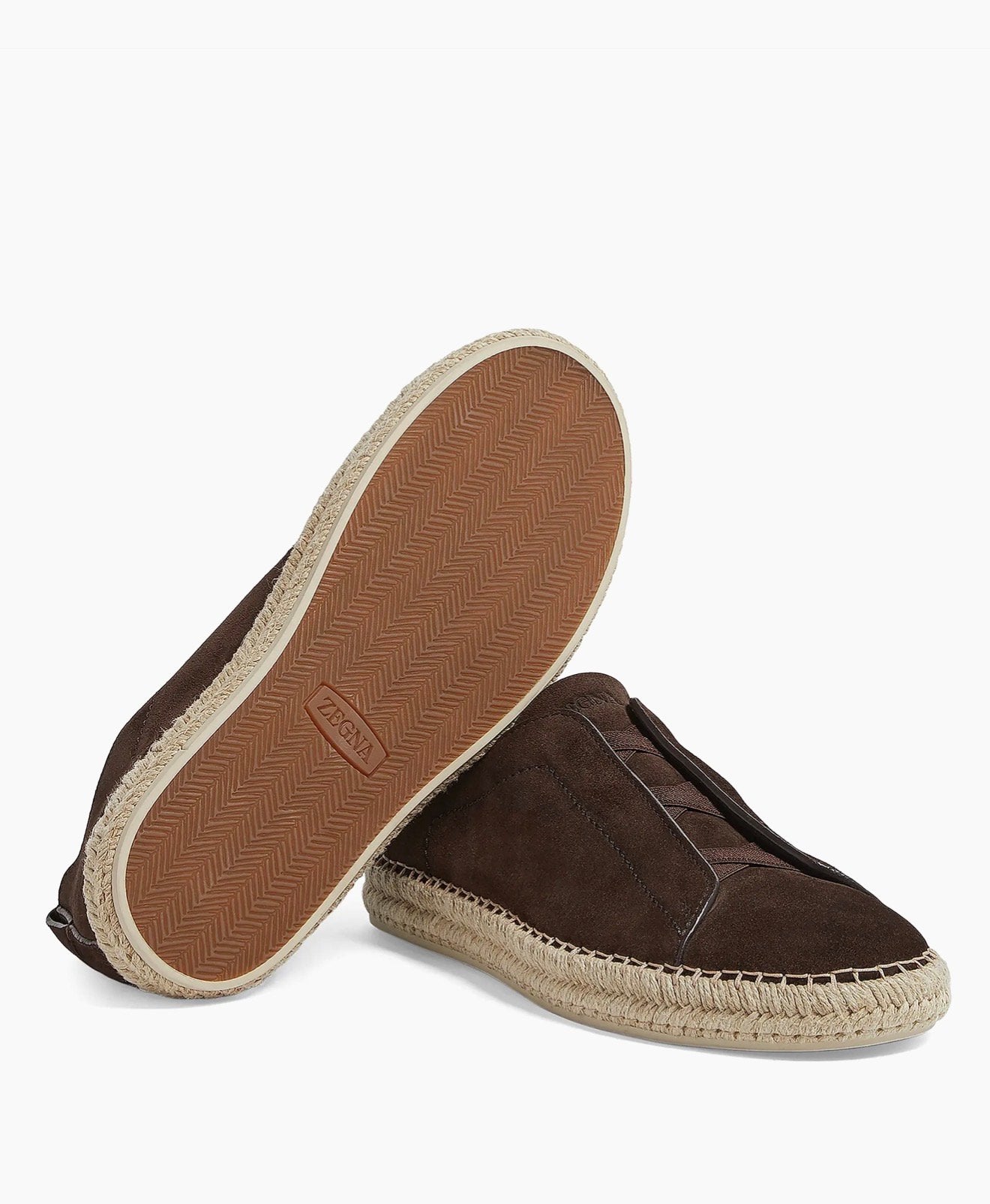 DARK BROWN SUEDE TRIPLE STITCH™ ESPADRILLES