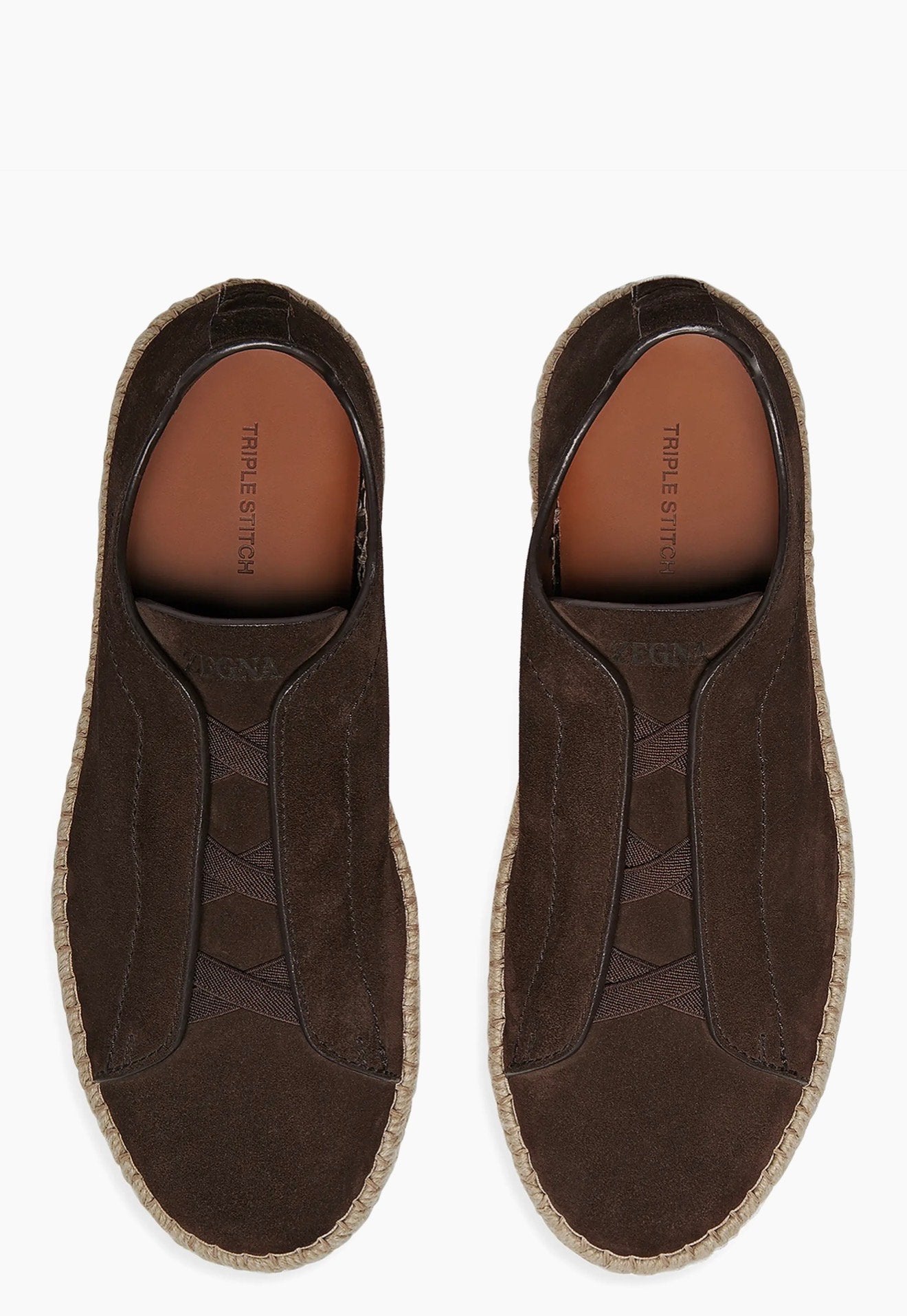 DARK BROWN SUEDE TRIPLE STITCH™ ESPADRILLES